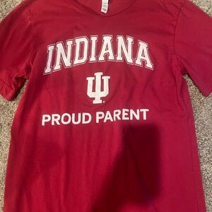 university of indiana proud parent tshirt
